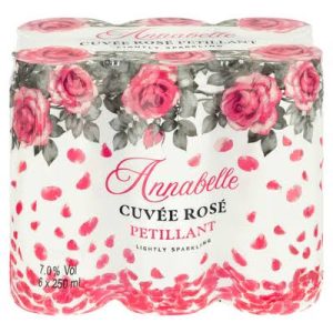 Annabelle Cuvee Blanche Petillant & sweet Rose Can 1