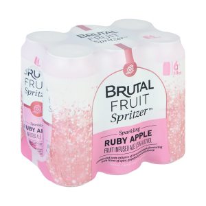 Brutal Fruit Ruby 500ml Can Apple Spritzer 6