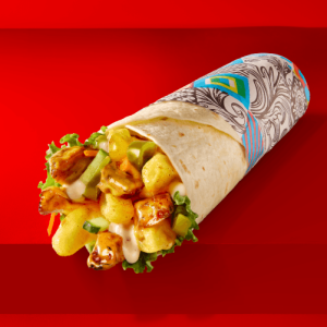 Fully Loaded Wrap Chicken Strips, Cheese, Jalapeños, Chips & Salad