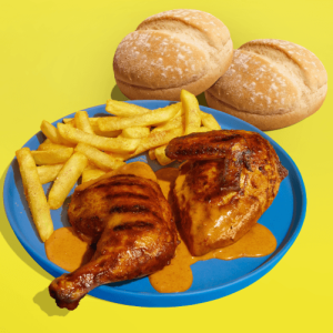 1/2 Viva Meal 1/2 Chicken, Chips & 2 Rolls